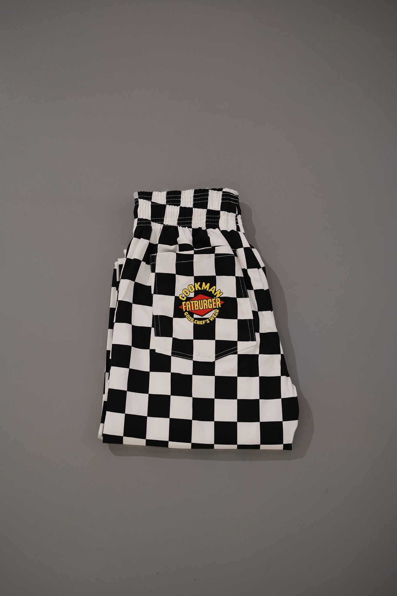 Chef Pants Semiwide - Checker Black FAT Burger