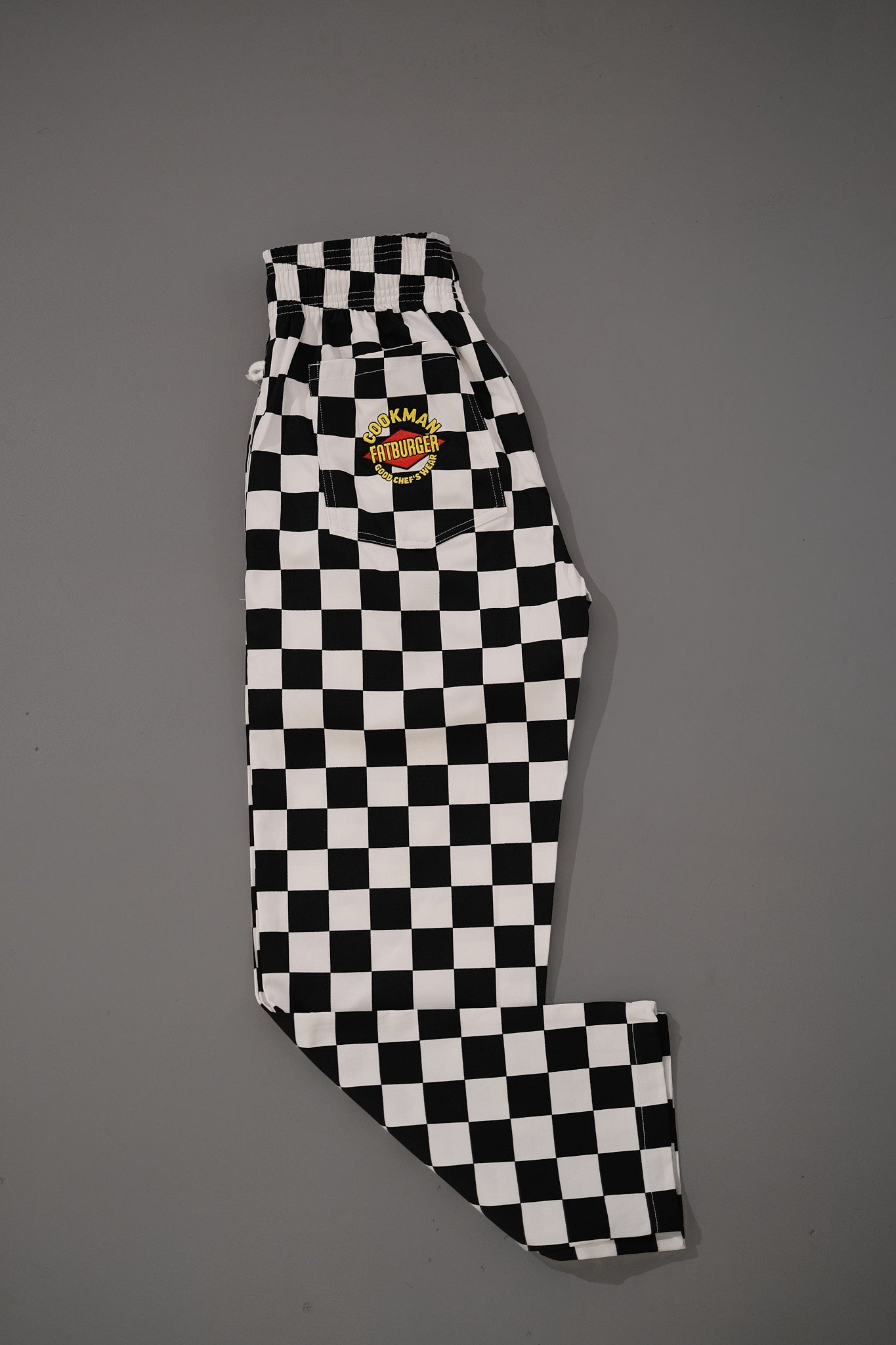 Chef Pants Semiwide - Checker Black FAT Burger