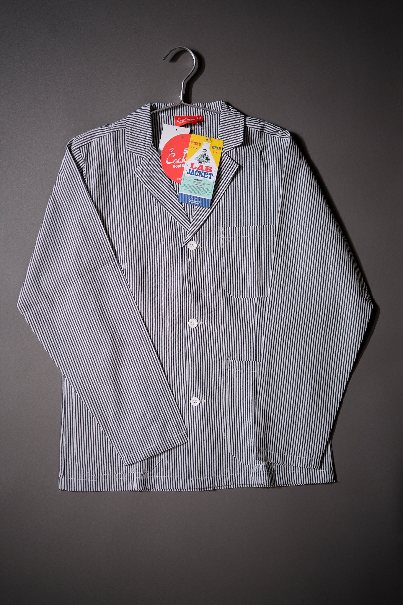 Lab Jacket - Seersucker Stripe Navy