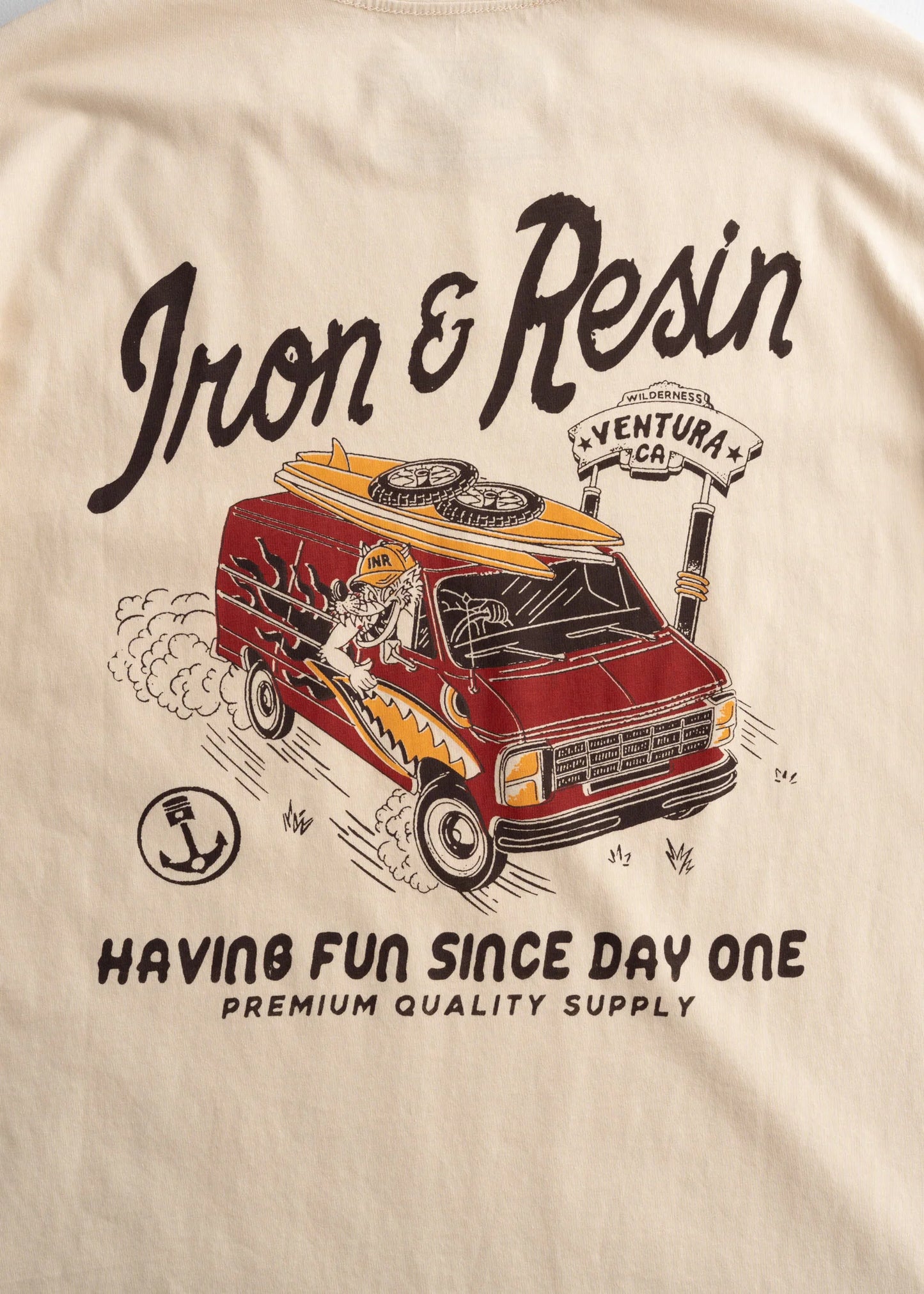 tee shirt iron resin the piston shop lille