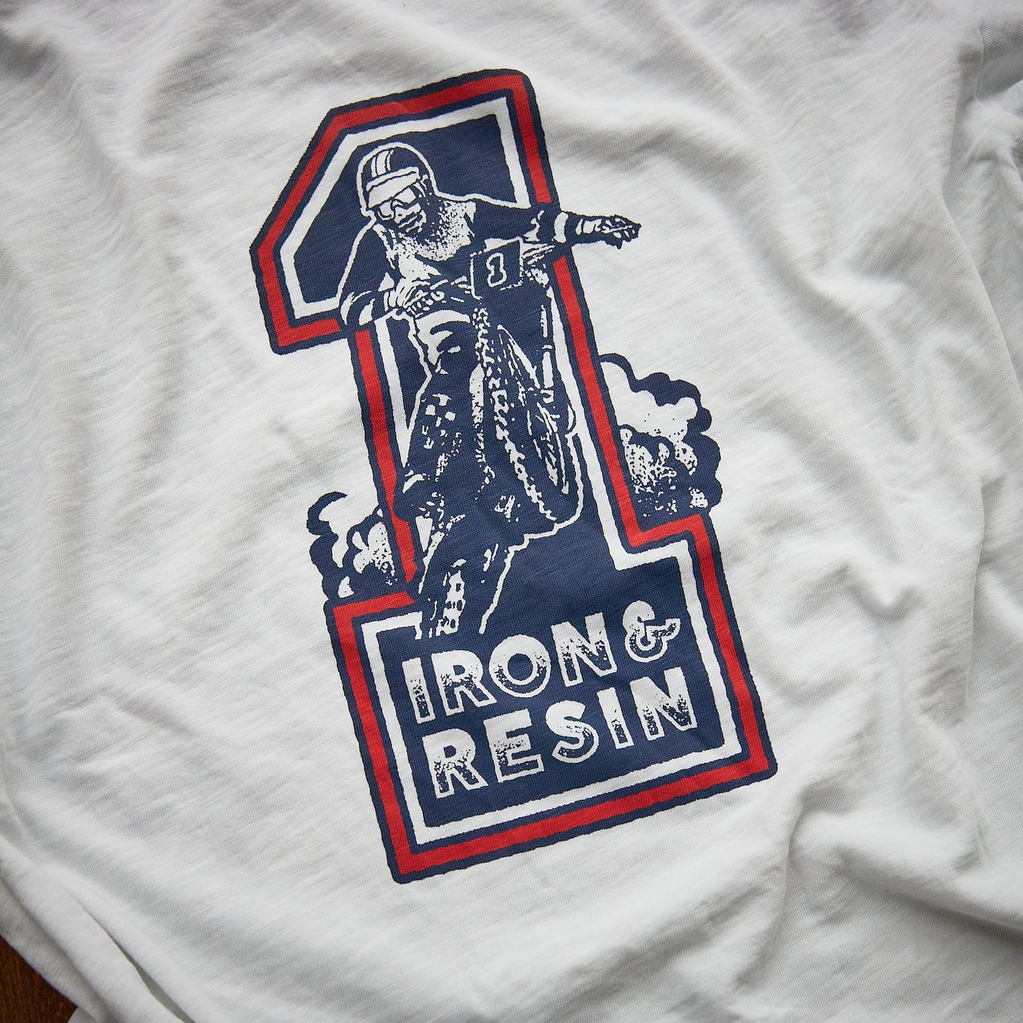 One moto tee iron resin the piston shop