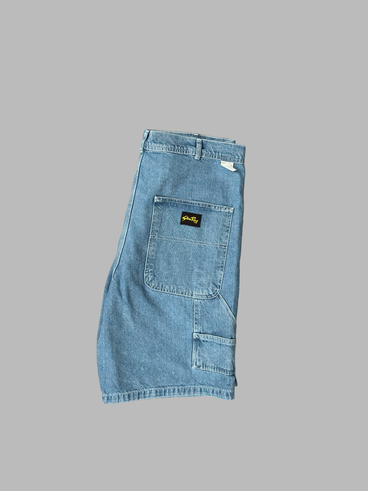 BIG JOB SHORT - MID STONE DENIM