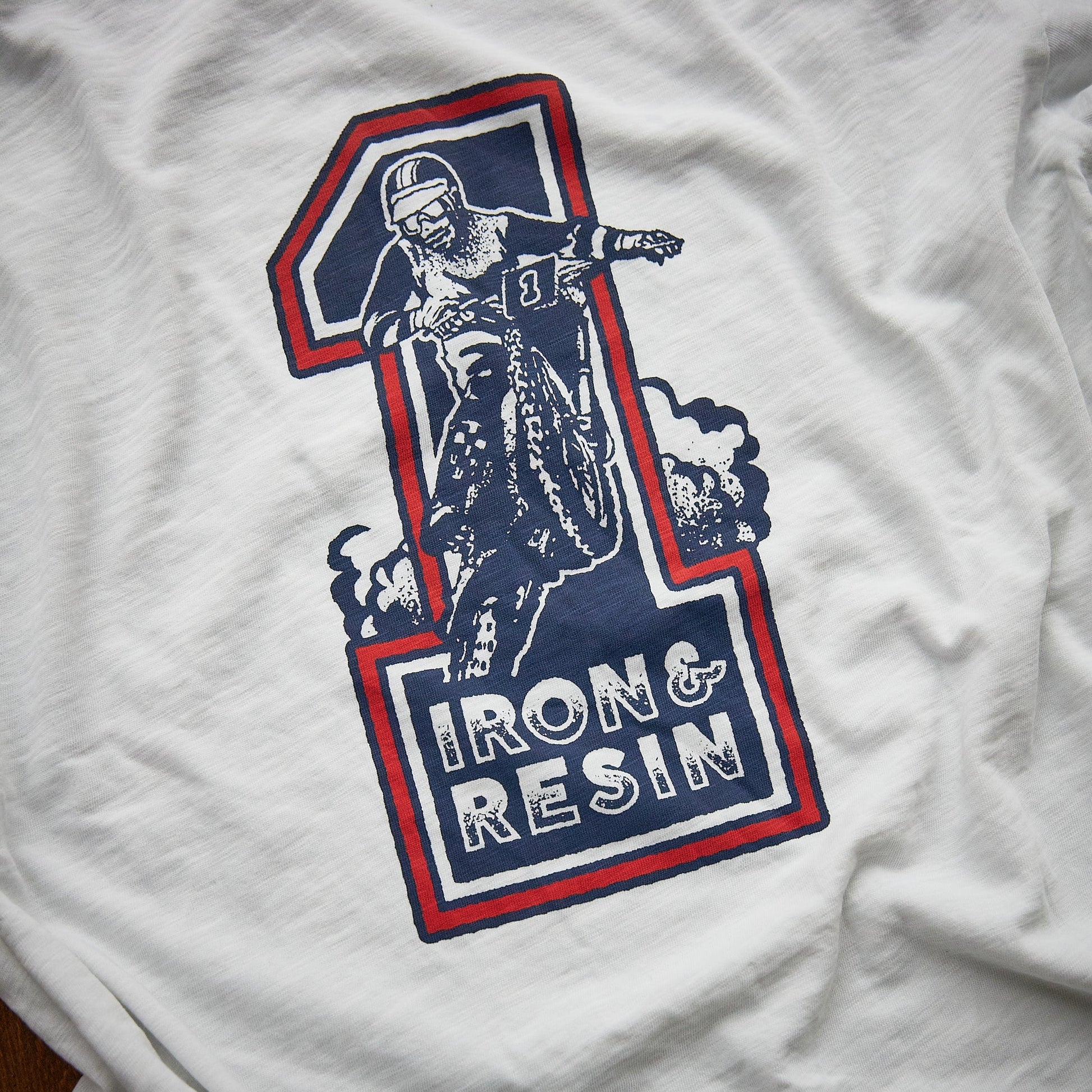 One moto tee iron resin the piston shop
