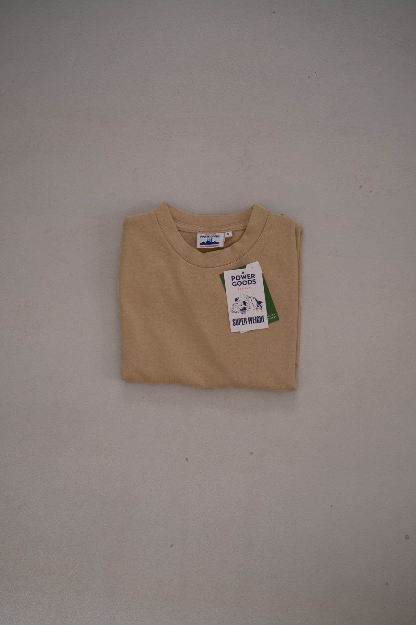 Powergoods-superweight-tee-khaki