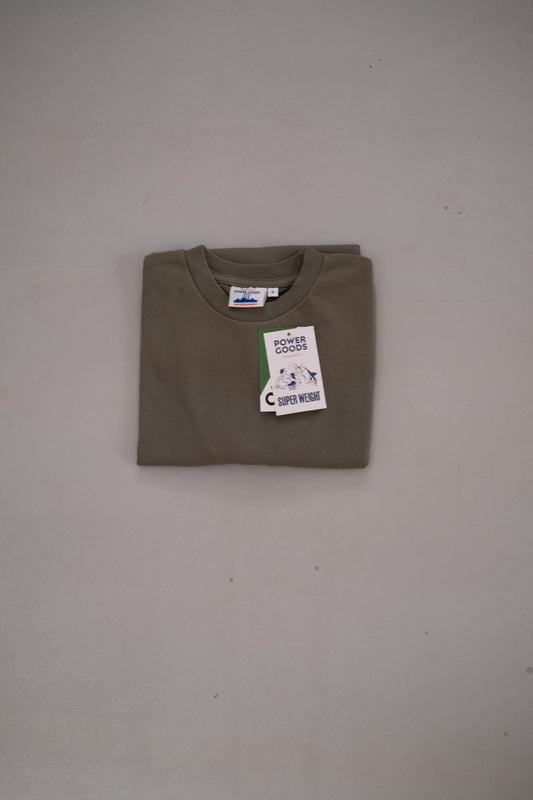 Powergoods superweight tee olive the piston shop