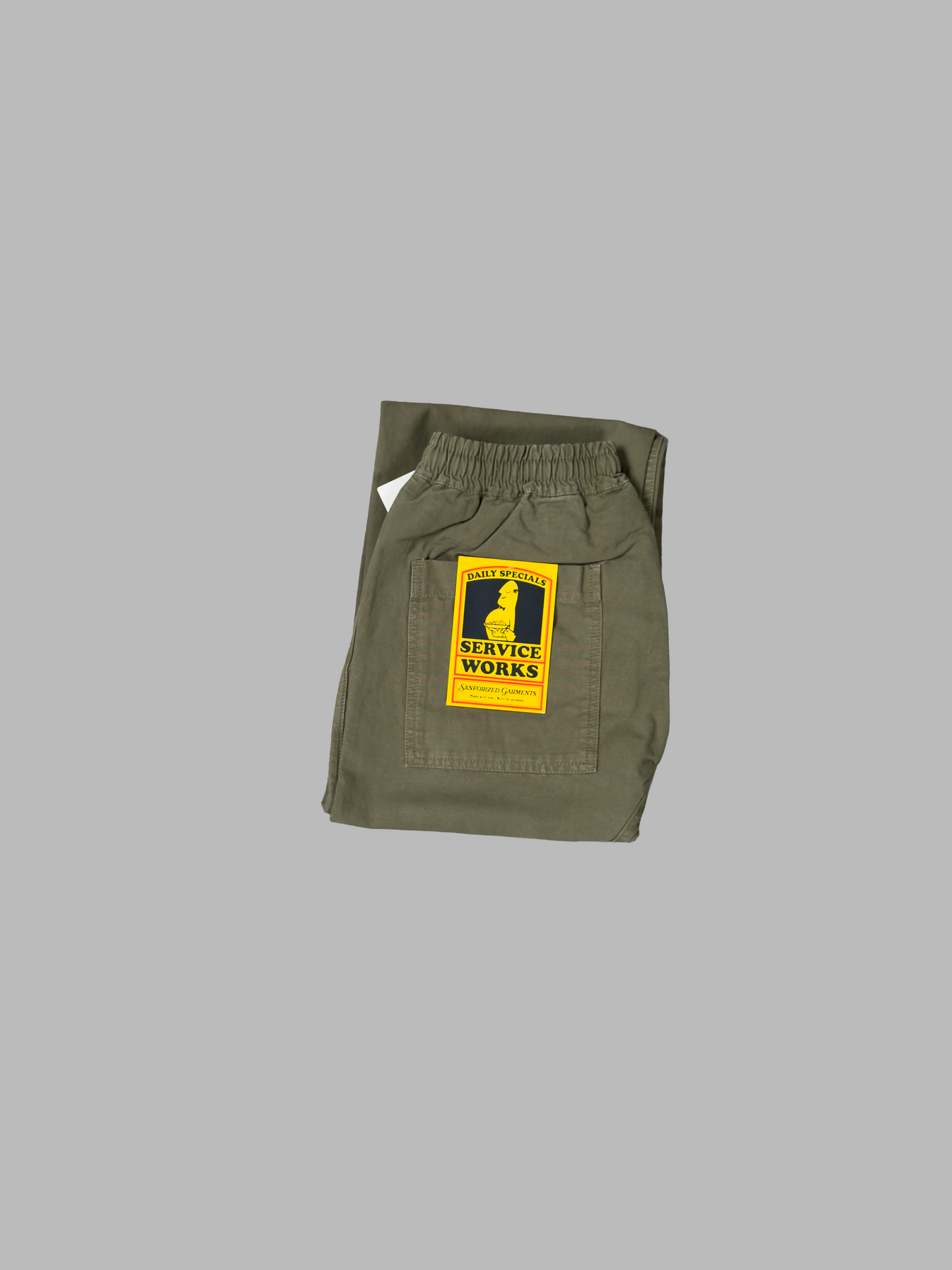 pantalon service works olive workwear homme