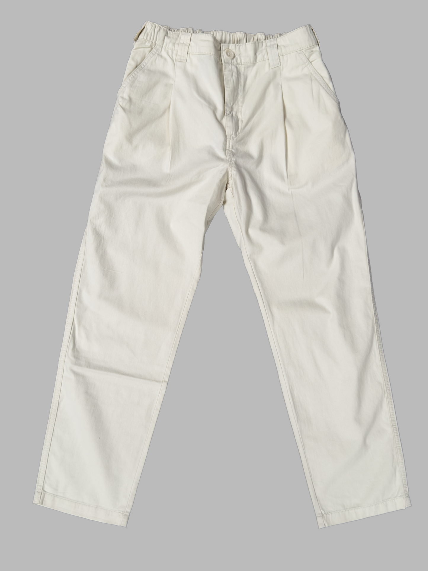 TWILL WAITER PANTS - OFF WHITE