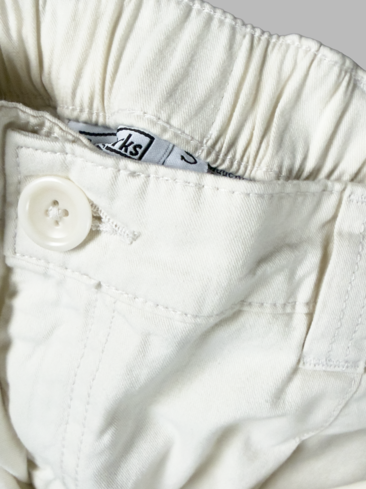 TWILL WAITER PANTS - OFF WHITE